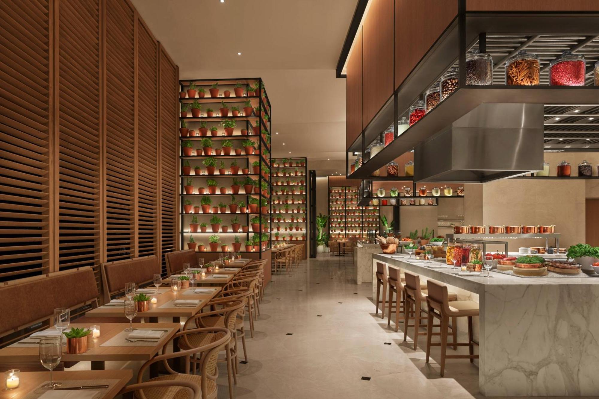 더 아부다비 에디션 외부 사진 The interior of the restaurant